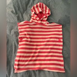 Hanna Andersson hooded loop terry toddler poncho/coverup | M/L